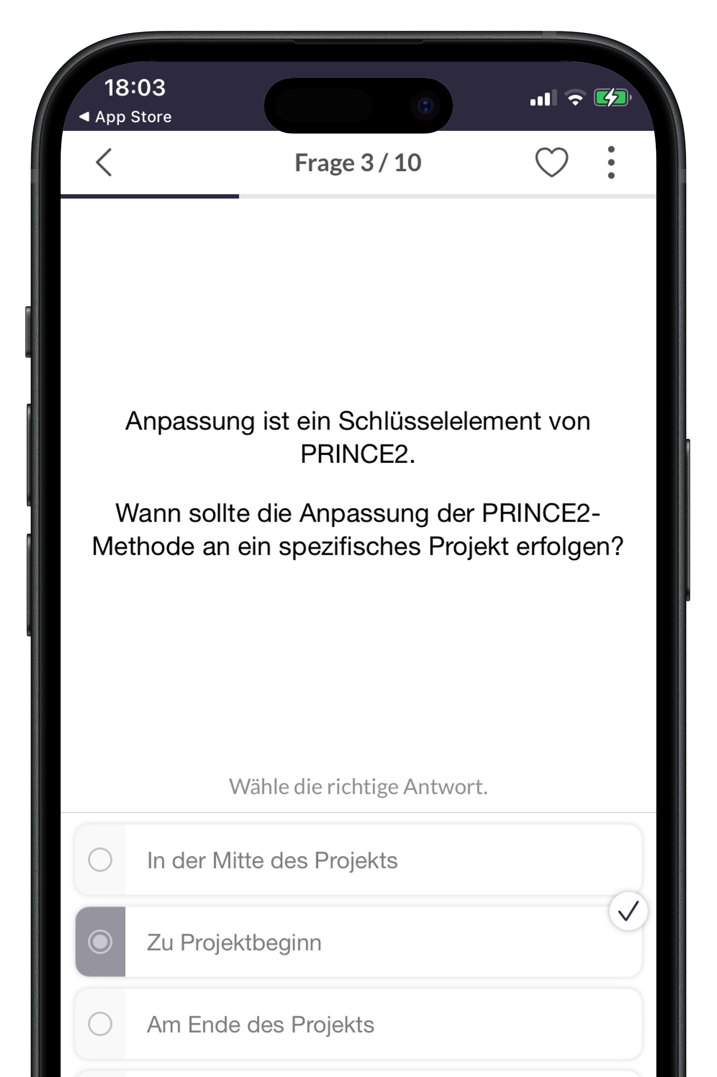 PRINCE2® Exam Trainer Lern App Quizfragen